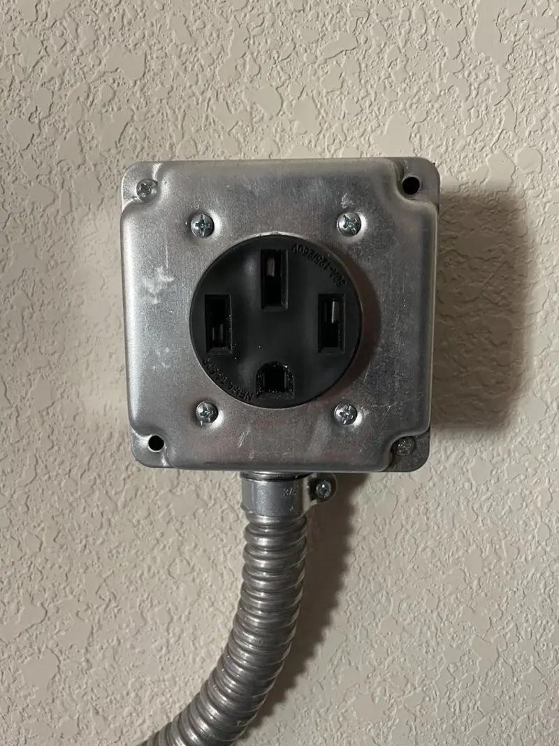 NEMA 14-50 outlet installed for Electrical Panel Upgrade in Klamath Falls